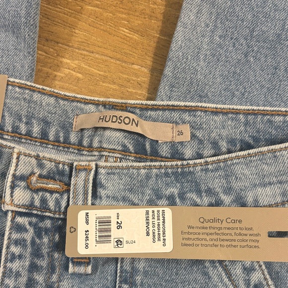 Hudson Jeans Light Blue Straight Leg Denim - Picture 2 of 5